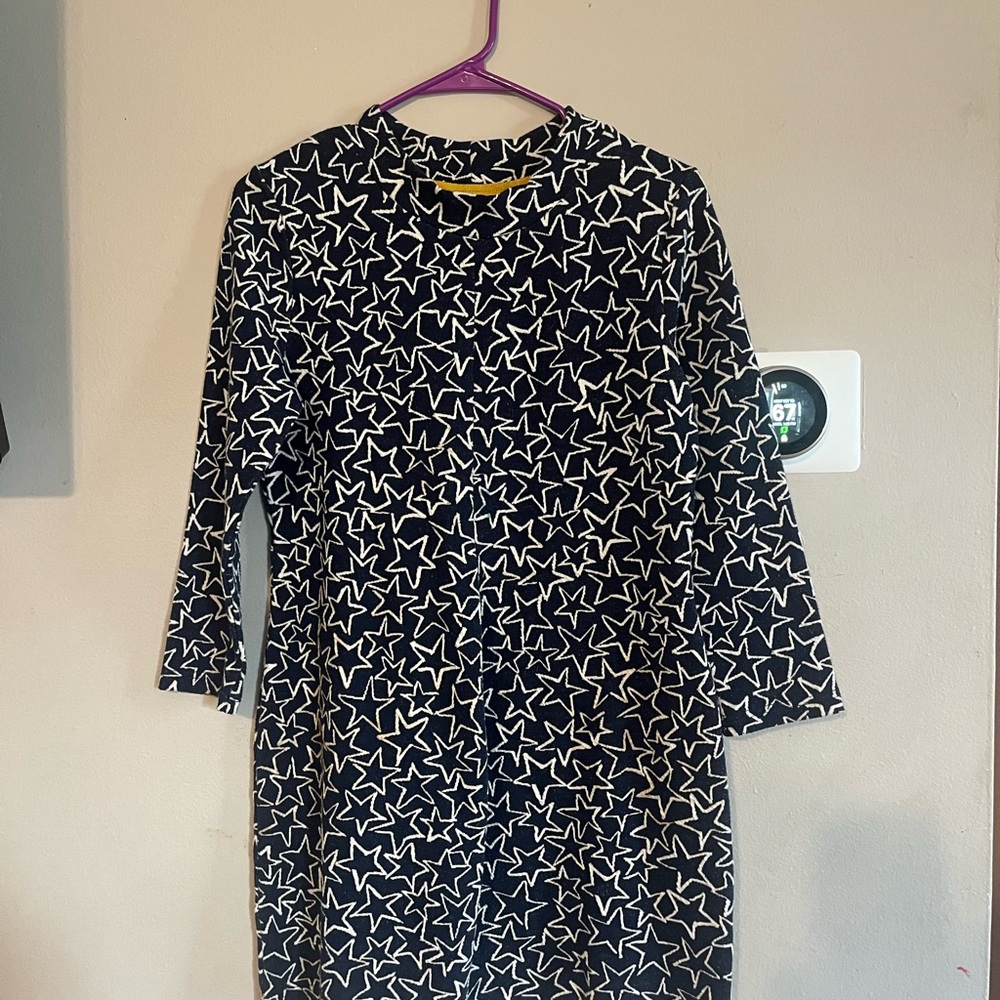 Black and White Star Pattern Dress
